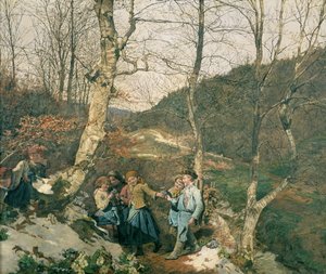 Kora tavasz a bécsi erdőben (The Violet Pickers)